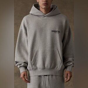 Essentials Dark Oatmeal Hoodie